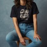 Every Day Is Coffee Day Printed Bio-Washed Cotton T-Shirt | Unisex | Hutke