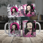 Nezuko Kamado Demon Slayer Anime Ceramic Coffee Mug 250ml | Hutke